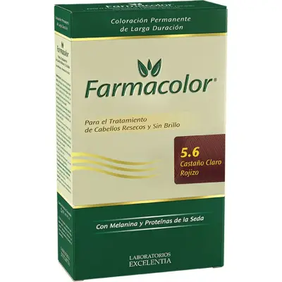 Kit de Coloración Farmacolor Tono 5.6 Castaño Claro