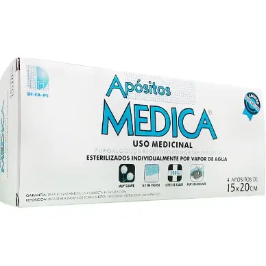 Apósitos Medica 15 x 20 cm x 4 Unidades