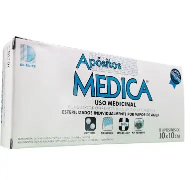 Apósitos 10x10 cm x 8 Unidades
