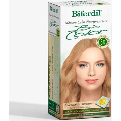Coloración Capilar Biferdil Biocolor Tono 8.73