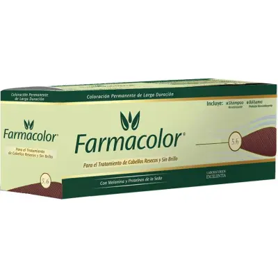 Tintura Capilar Farmacolor Tono 5.6 Castaño Claro