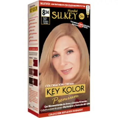 Coloración Capilar Silkey Key Color Premium Tono 8.34
