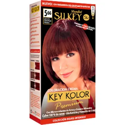 Coloración Capilar Silkey Key Color Premium Tono 5.66