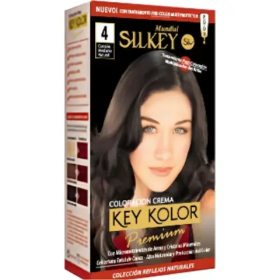 Tintura Capilar Silkey Key Color Premium Tono 4