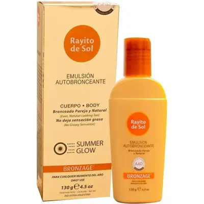 Emulsión Autobronceante Rayito de Sol 130 ml