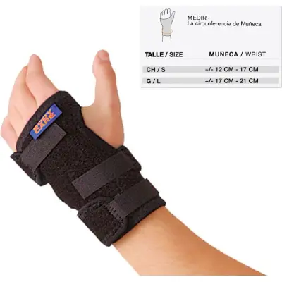Inmovilizador de Muñeca Corto Izquierdo Body Care Talle 1