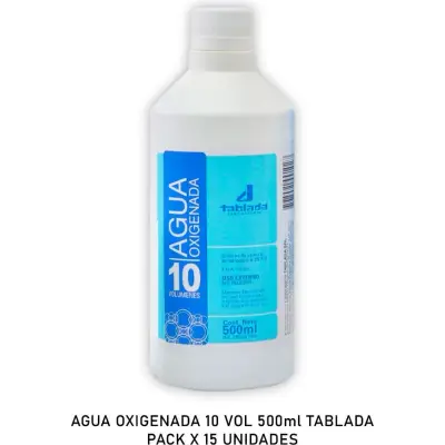 Agua Oxigenada Tablada 10 Volúmenes 500 ml