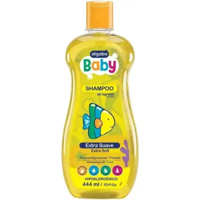 Shampoo para Bebés Algabo Baby Extra Suave 444 ml