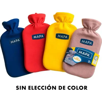 Bolsa para Agua Caliente Mapa con Funda y Ajuste