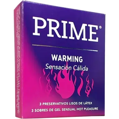 Preservativos Prime Premium Experience Warming x 3