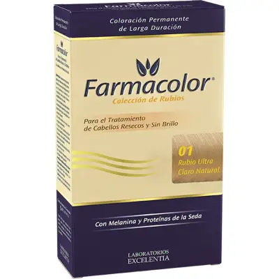 Kit de Coloración Capilar Farmacolor N° 01 Rubio