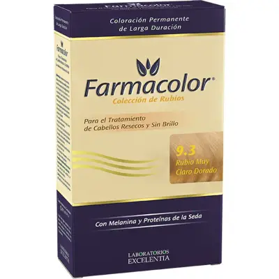 Kit de Coloración Farmacolor Tono 9.3 Rubio Muy Claro