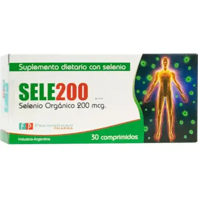 Selenio Framingham Sele200 200 mcg 30 Comprimidos