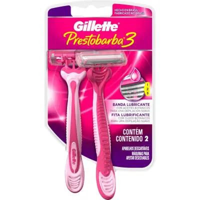 Máquina de Afeitar Prestobarba 3 para Mujer Pack x 2