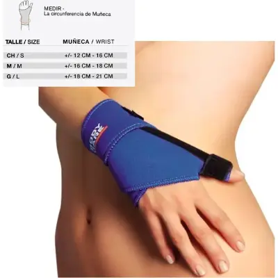 Muñequera con Inmovilizador Body Care Izquierda Talle 3