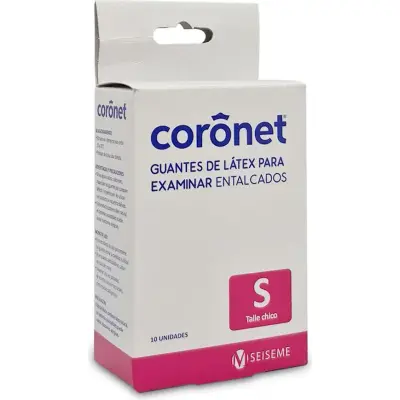 Guantes de Examinación Coronet Talle Chico x 10