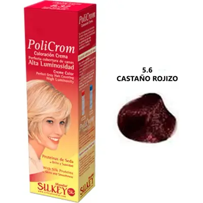 Coloración Capilar Silkey Policrom Tono 5.6 47 g