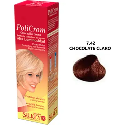 Coloración Capilar Silkey Policrom Tono 7.42 47 g