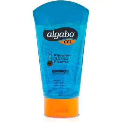 Gel Fijador Capilar Algabo Fuerte Azul 150 g