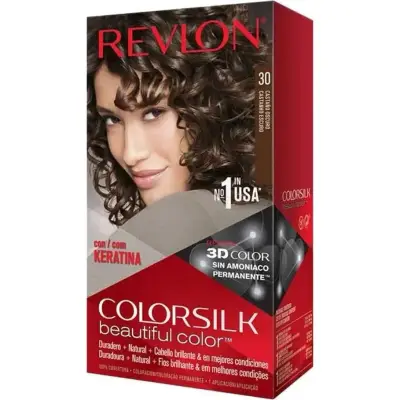Tintura Capilar Revlon Colorsilk Kit Tono 30