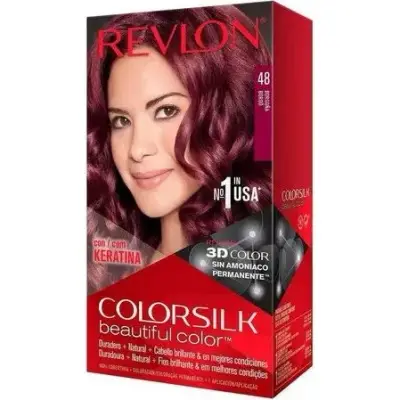 Tintura Capilar Revlon Colorsilk Kit Tono 48