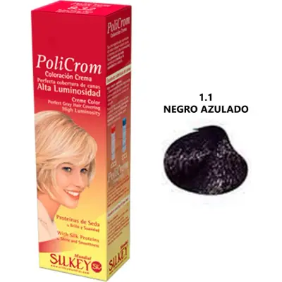 Tintura Capilar Silkey Policrom Tono 1.1 47 g