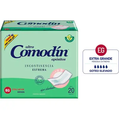 Apósitos para Incontinencia Comodín Extreme x20