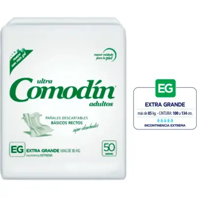 Pañal para Adulto Comodín Básico Talle G x 50