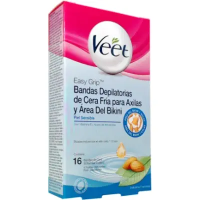Bandas Depilatorias Veet Axilas y Bikini x 16