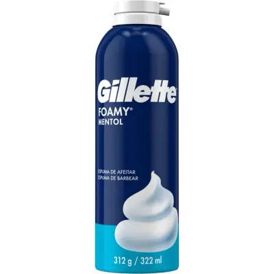 Espuma de Afeitar Gillette Foamy Mentol 312 g