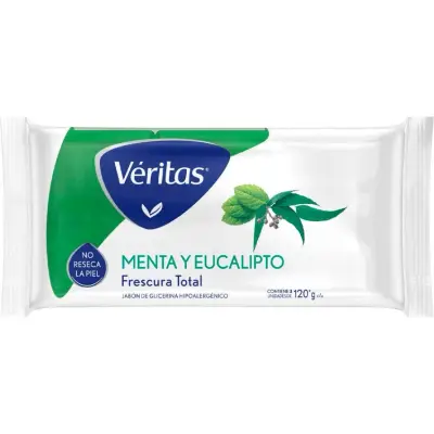 Jabón de Glicerina Veritas Mentol & Eucalipto Pack x3 120 g