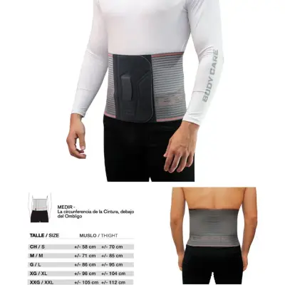Faja Lumbar Body Care con Malla de Aire 28 cm Talle 4