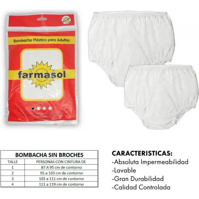 Bombacha Geriátrica para Incontinencia Farmasol N°1