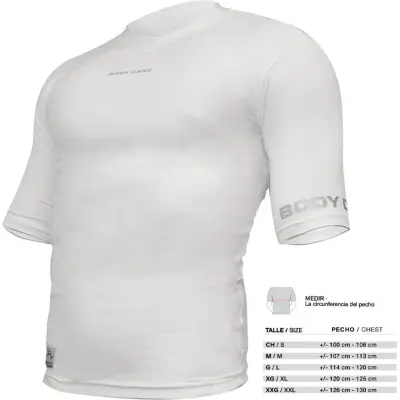 Remera Térmica Body Care Manga Corta Blanca Talle 1