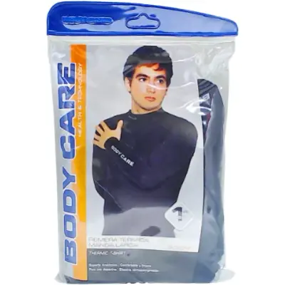 Remera Térmica Body Care Lycra Negra Talle 2