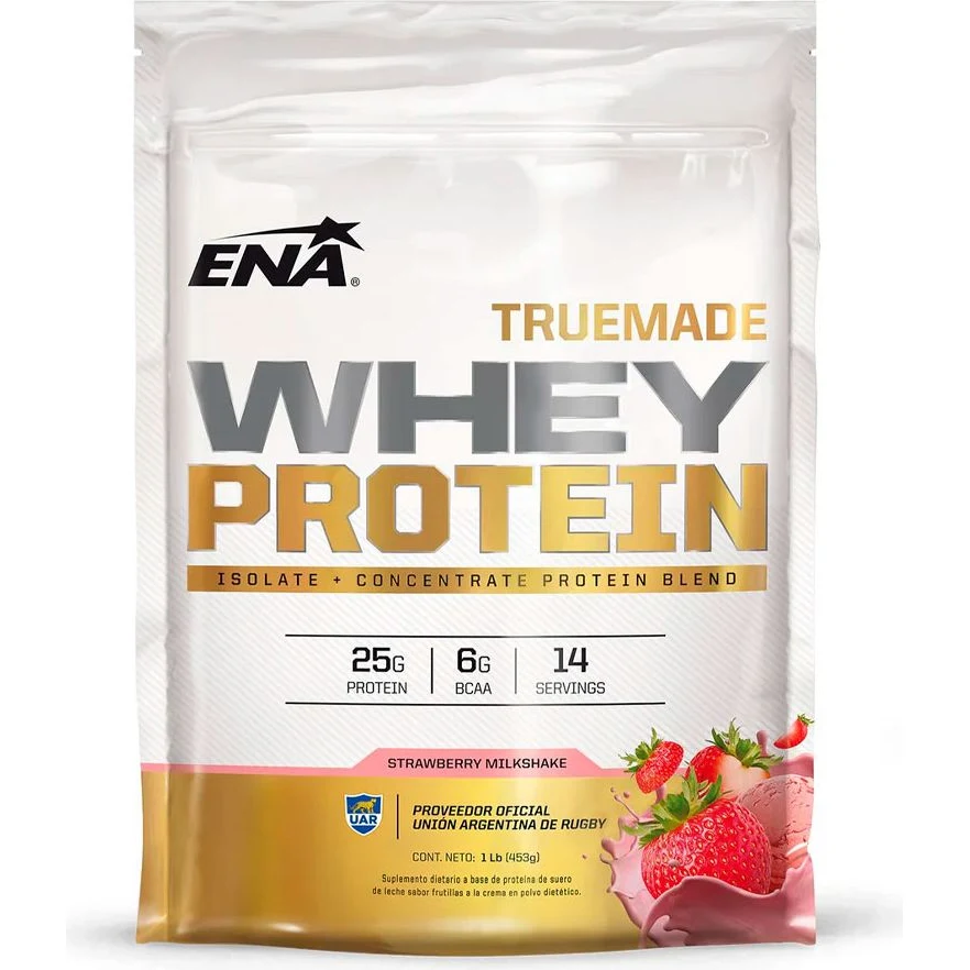 Suplemento Proteico Ena Whey Protein Frutilla 453 g — foto 2