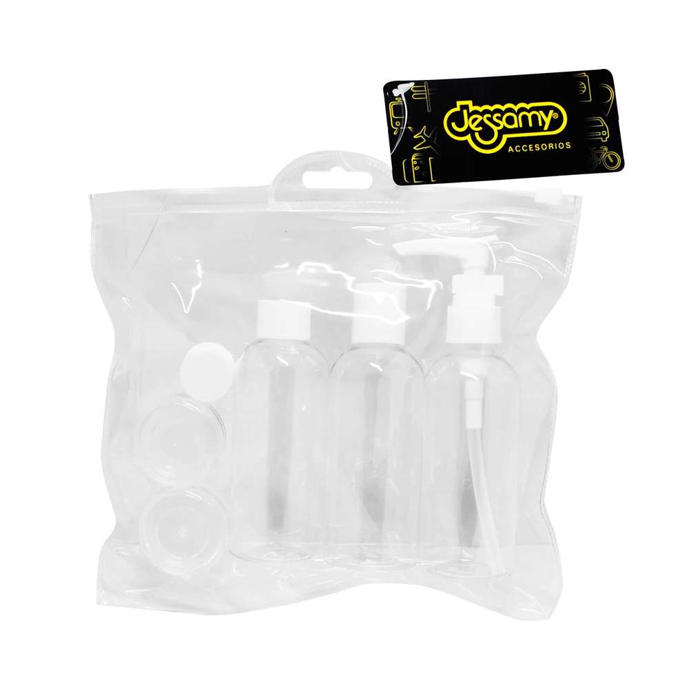 Set de Viaje Jessamy Envases Reutilizables x5 — foto 1