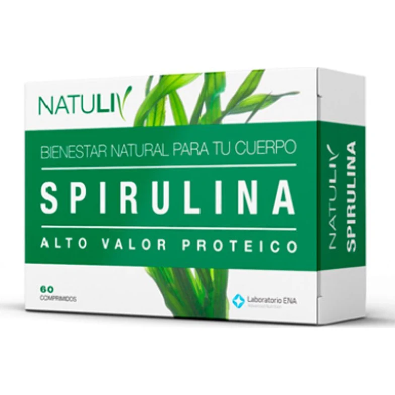 Suplemento Dietario Natuliv Spirulina x 60 Comprimidos — foto 2