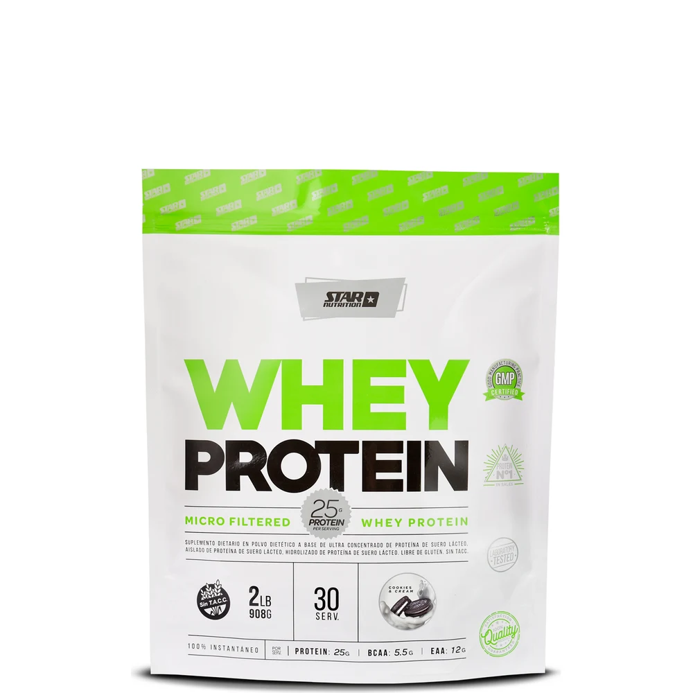 Star Nutrition Whey Protein Cookies & Cream 2 lb — foto 1