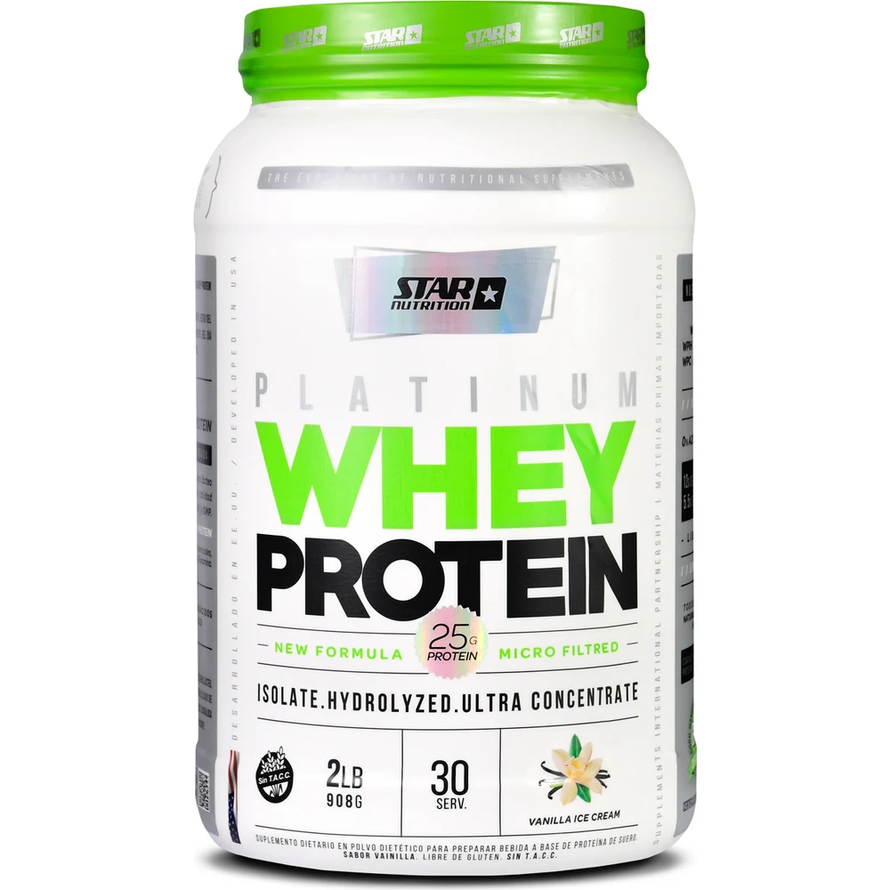 Star Nutrition Platinum Whey Protein Vainilla 2 lb — foto 1