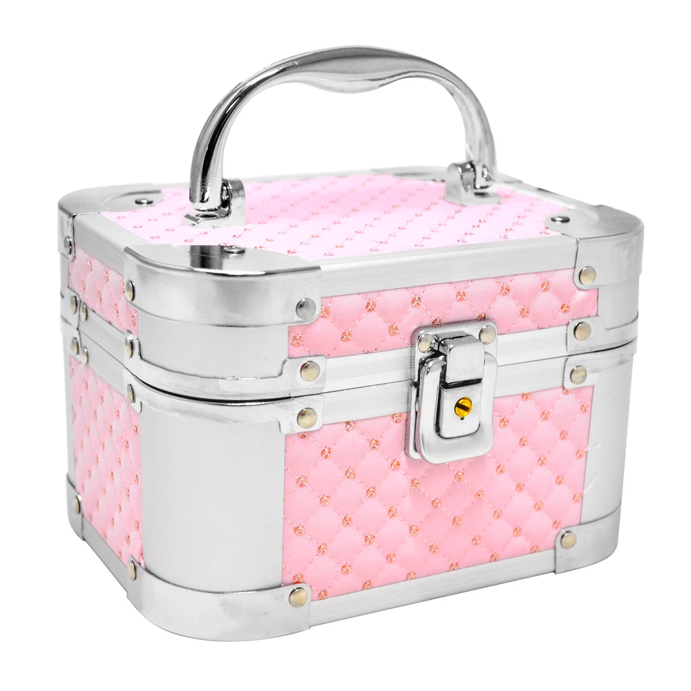 Maletín Jessamy Con Bandeja PVC Rosa — foto 1