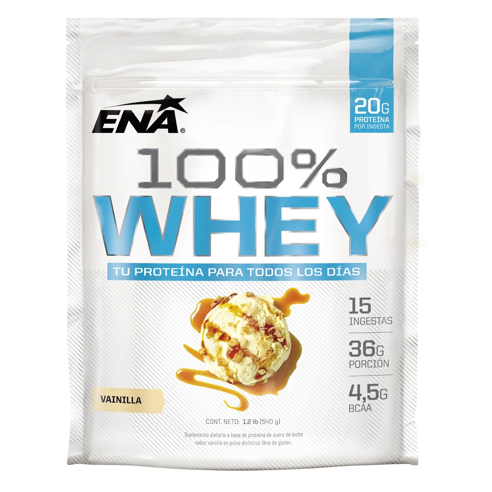 Suplemento Proteico ENA Whey Protein 100% Vainilla 540 g — foto 2