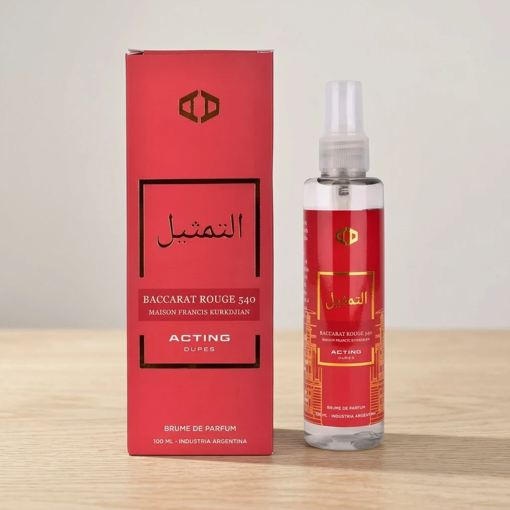 Acting Dupes Baccarat Rouge 540 Body Splash 100 ml — foto 2