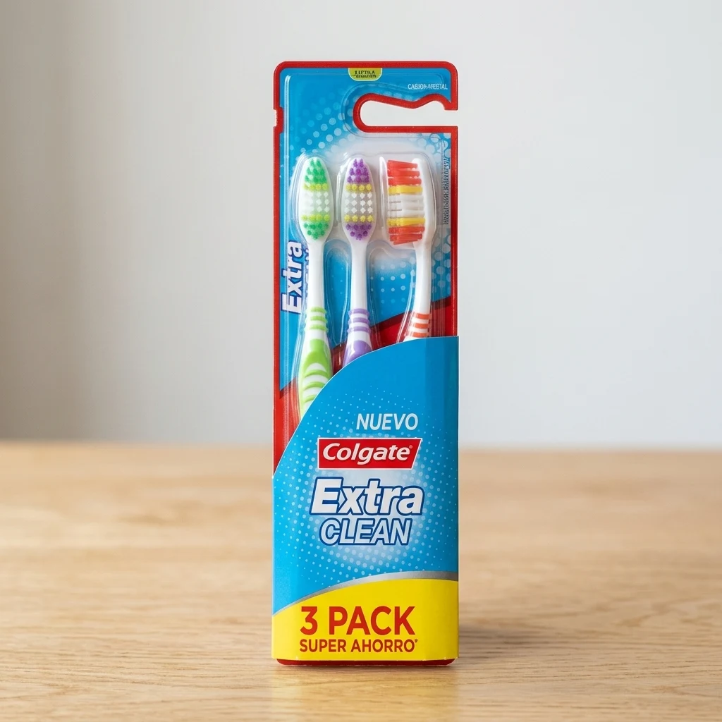 Cepillo de Dientes Colgate Extra Clean Pack x3 — foto 3