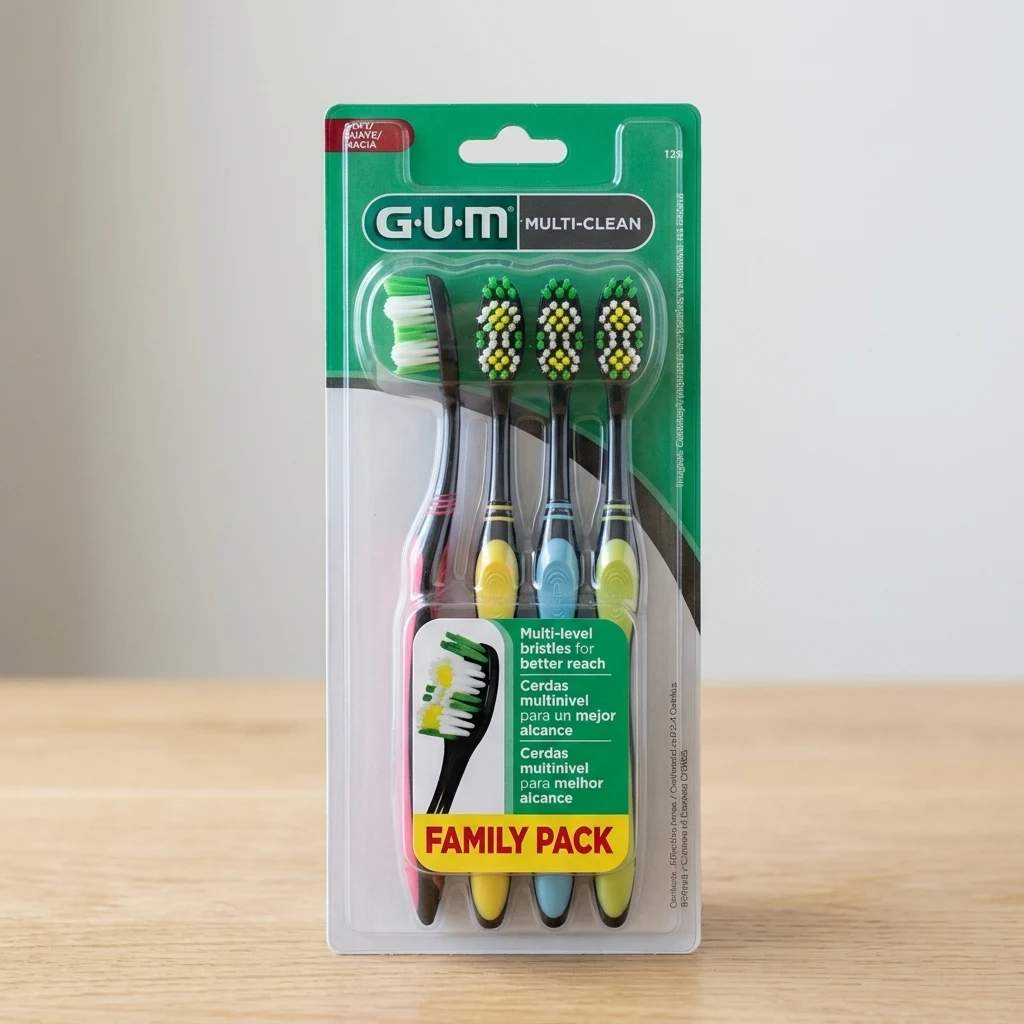 Cepillo de Dientes GUM Multi-Clean Pack x4 — foto 2