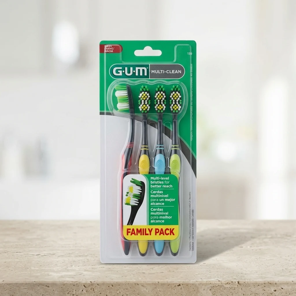Cepillo de Dientes GUM Multi-Clean Pack x4 — foto 3