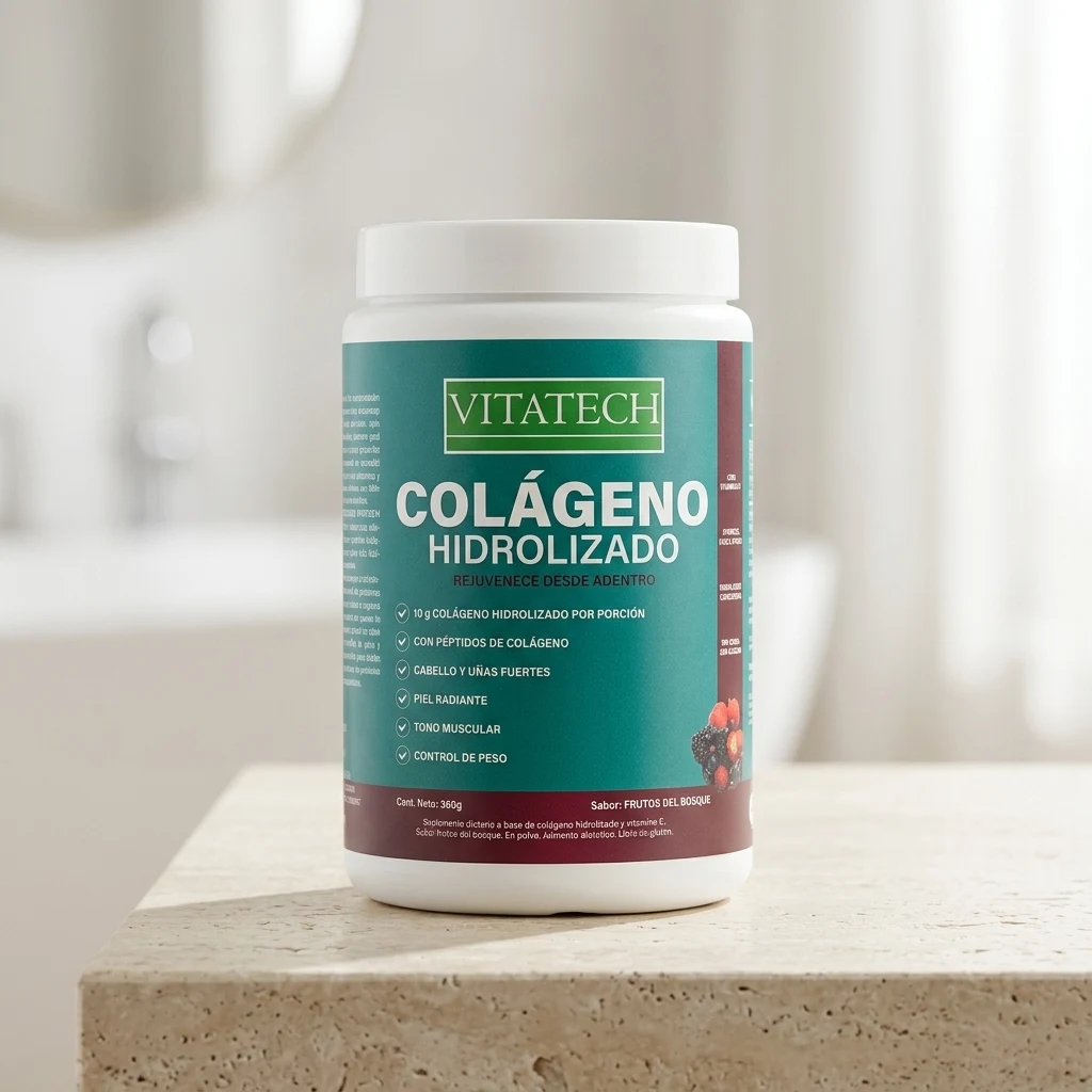 Colágeno Hidrolizado Vitatech Sabor Frutos Rojos 360 g — foto 3