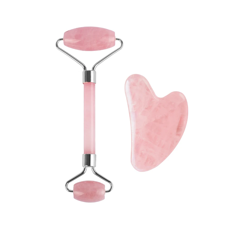 Set Rodillo Masajeador Facial + Gua Sha Duga — foto 5