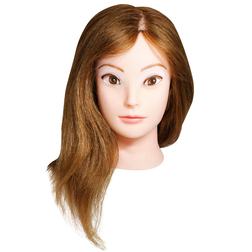 Cabeza de Práctica Jessamy 100% Natural Castaño 40cm — foto 2