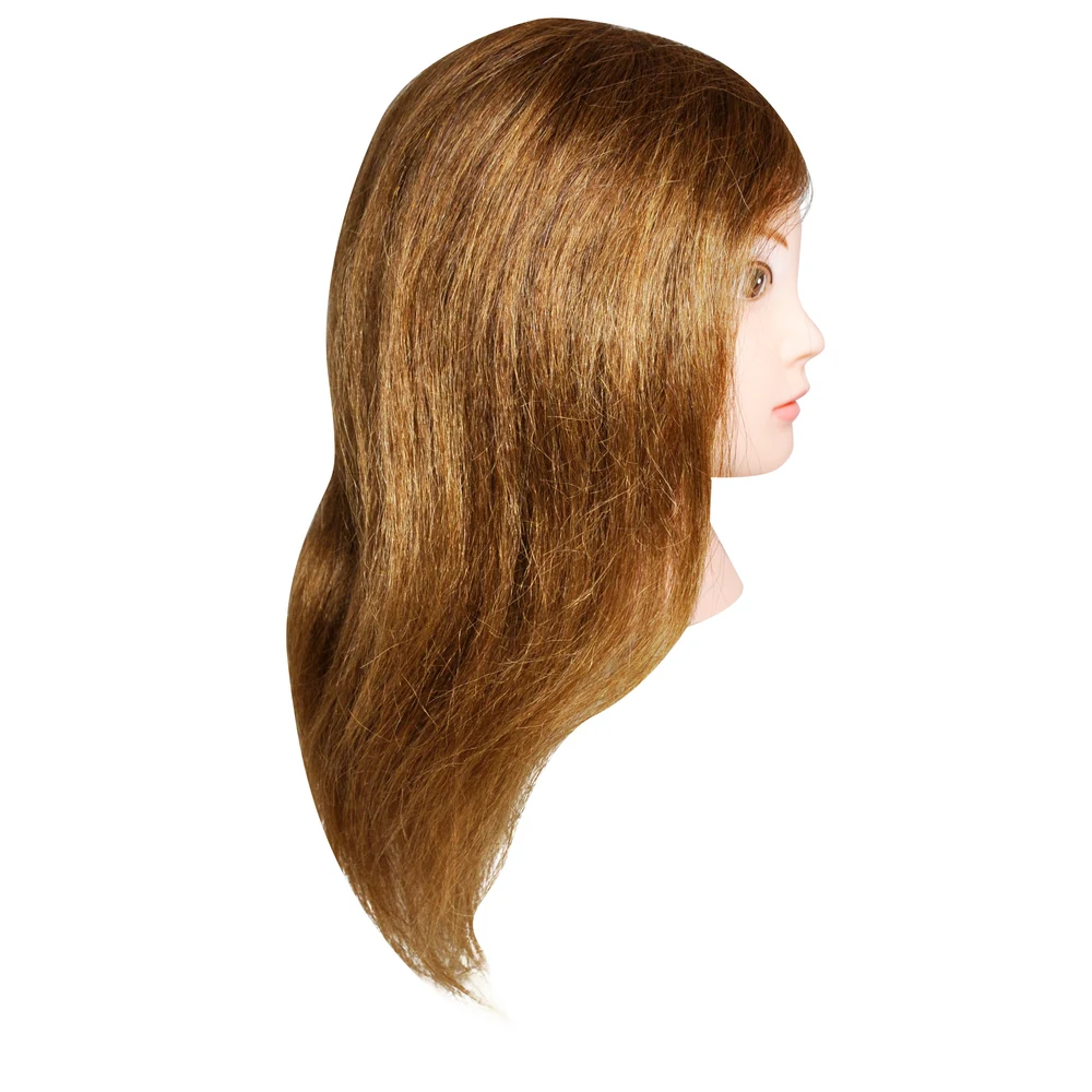 Cabeza de Práctica Jessamy 100% Natural Castaño 40cm — foto 3